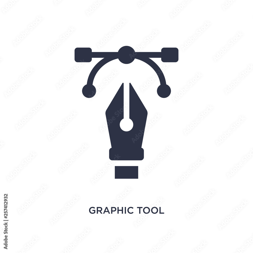 graphic tool icon on white background. Simple element illustration from creative pocess concept. graphic tool icon on white background. Simple element illustration from creative pocess concept.