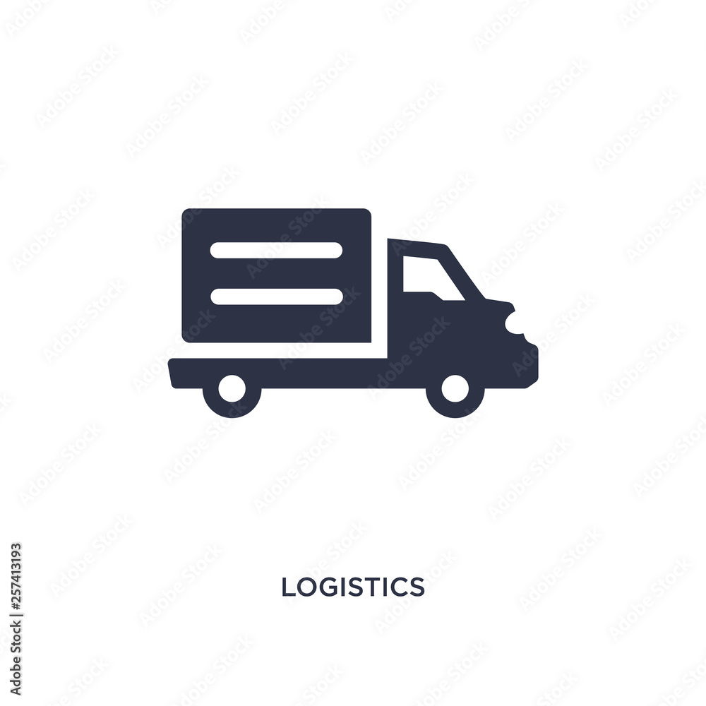 logistics icon on white background. Simple element illustration from delivery and logistic concept. logistics icon on white background. Simple element illustration from delivery and logistic concept.