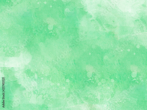 green abstract watercolor background texture