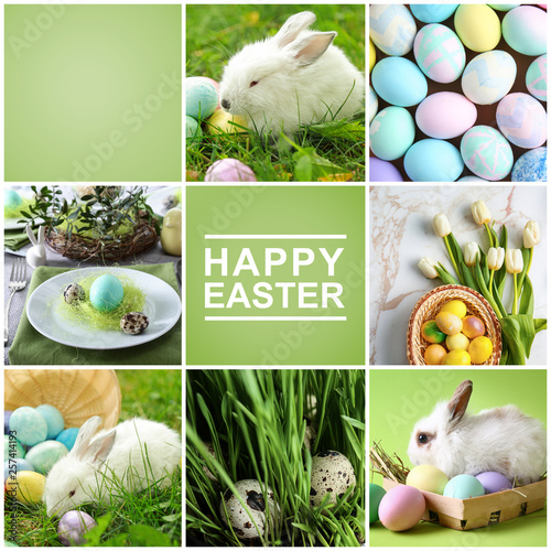 Photography Beautiful greeting card for Easter celebration