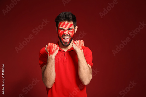 Portrait of happy man with ...
