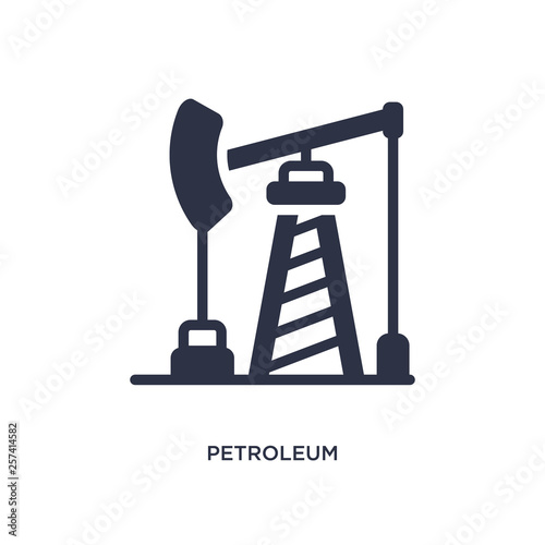 petroleum icon on white background. Simple element illustration from desert concept.
