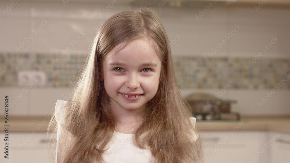 Closeup Portrait Of Little Girl Emotions. Closeup Portrait Of Little Girl Emotions.