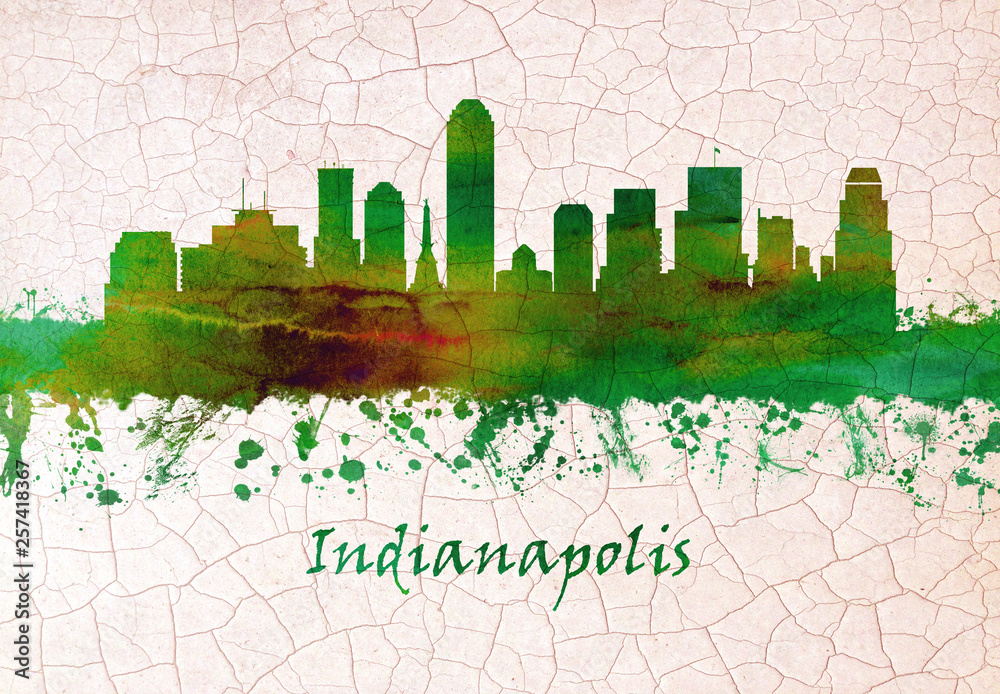 Fototapeta premium Indianapolis Indiana skyline