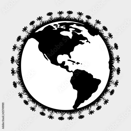 The image of the planet Earth.