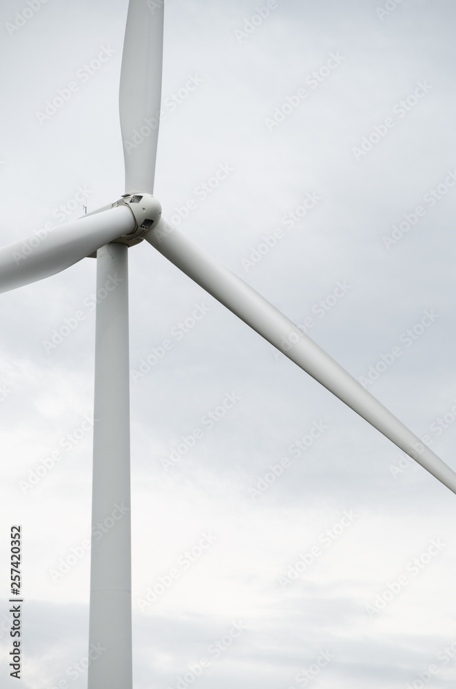 Wind tubine on a cloudy day Wind tubine on a cloudy day