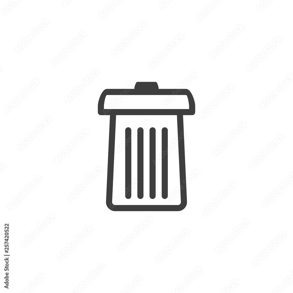 Delete icon. File trash sign Delete icon. File trash sign