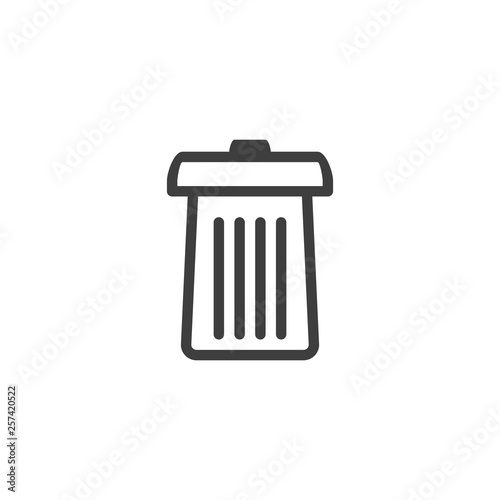 Delete icon. File trash sign