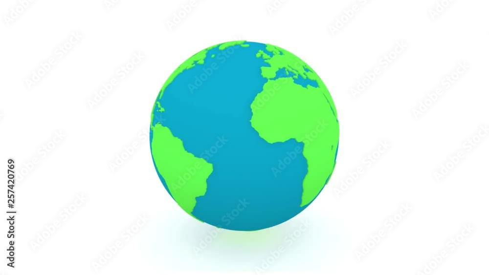 Planet Earth Spinning Globe Sphere 3d illustration Planet Earth Spinning Globe Sphere 3d illustration