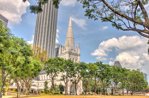 Singapore city center, landmarks