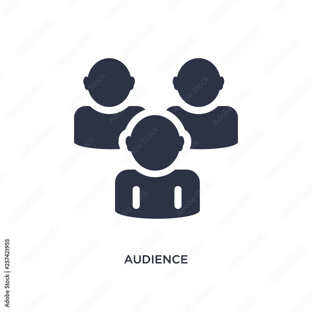 audience icon on white background. Simple element illustration from hockey concept. audience icon on white background. Simple element illustration from hockey concept.