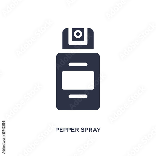 pepper spray icon on white background. Simple element illustration from law and justice concept.