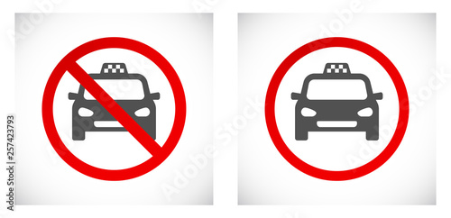 Free Download car taxi forbidden sign - GFXLoad