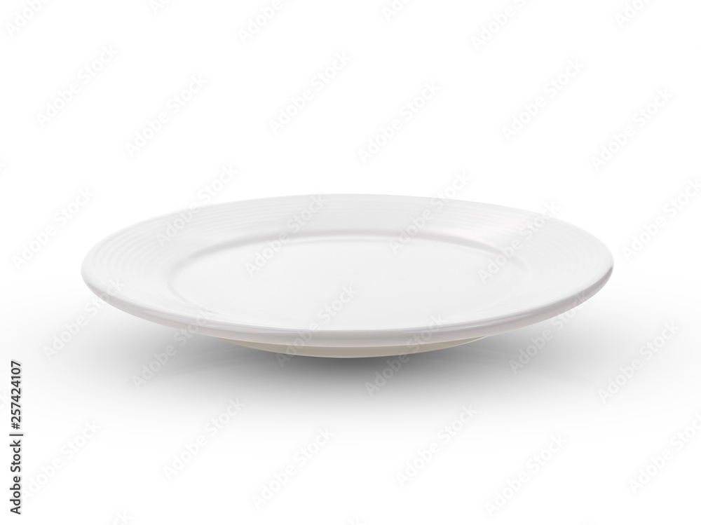 white plate isolate on white background white plate isolate on white background