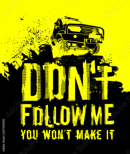  Off road quote lettering