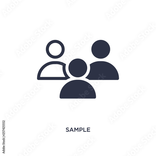 sample icon on white background. Simple element illustration from strategy concept.