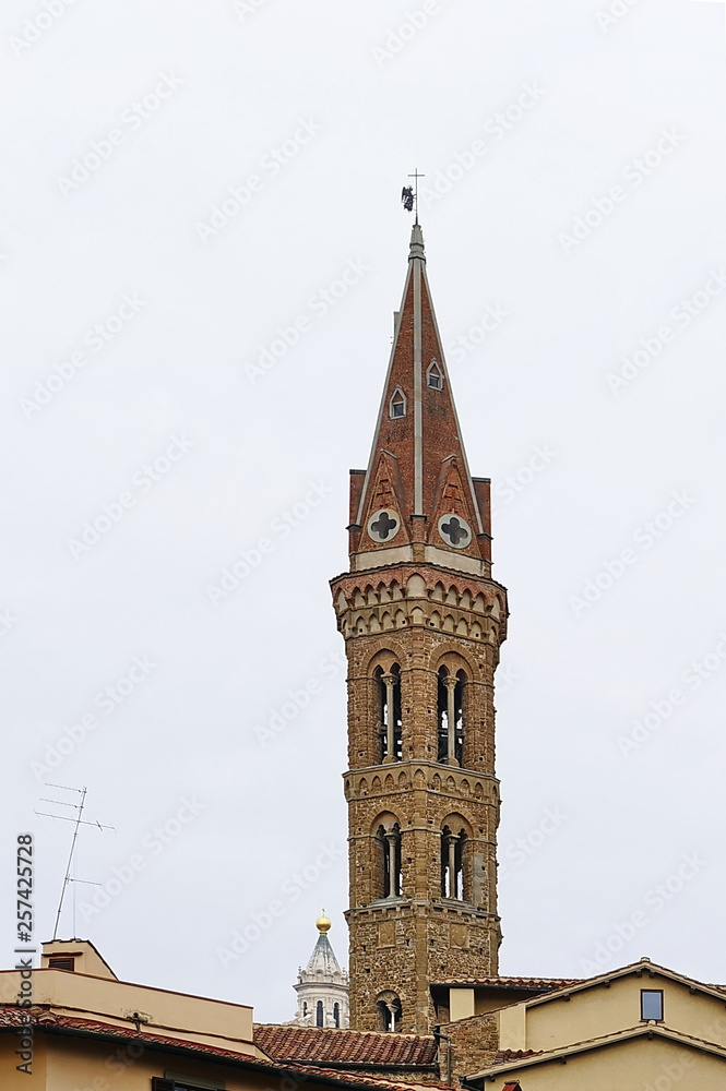 Bell tower of Badia Fiorentina, Florence, Italy