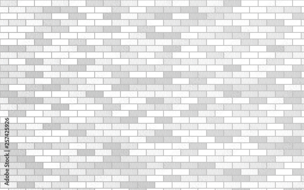 Light gray and white brick material texture retro wall background Light gray and white brick material texture retro wall background