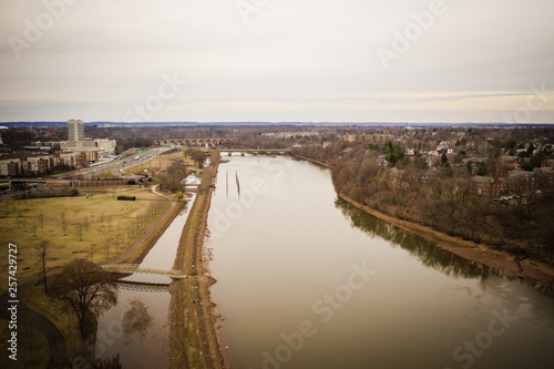 Aerial View of New Brunswick New Jersey