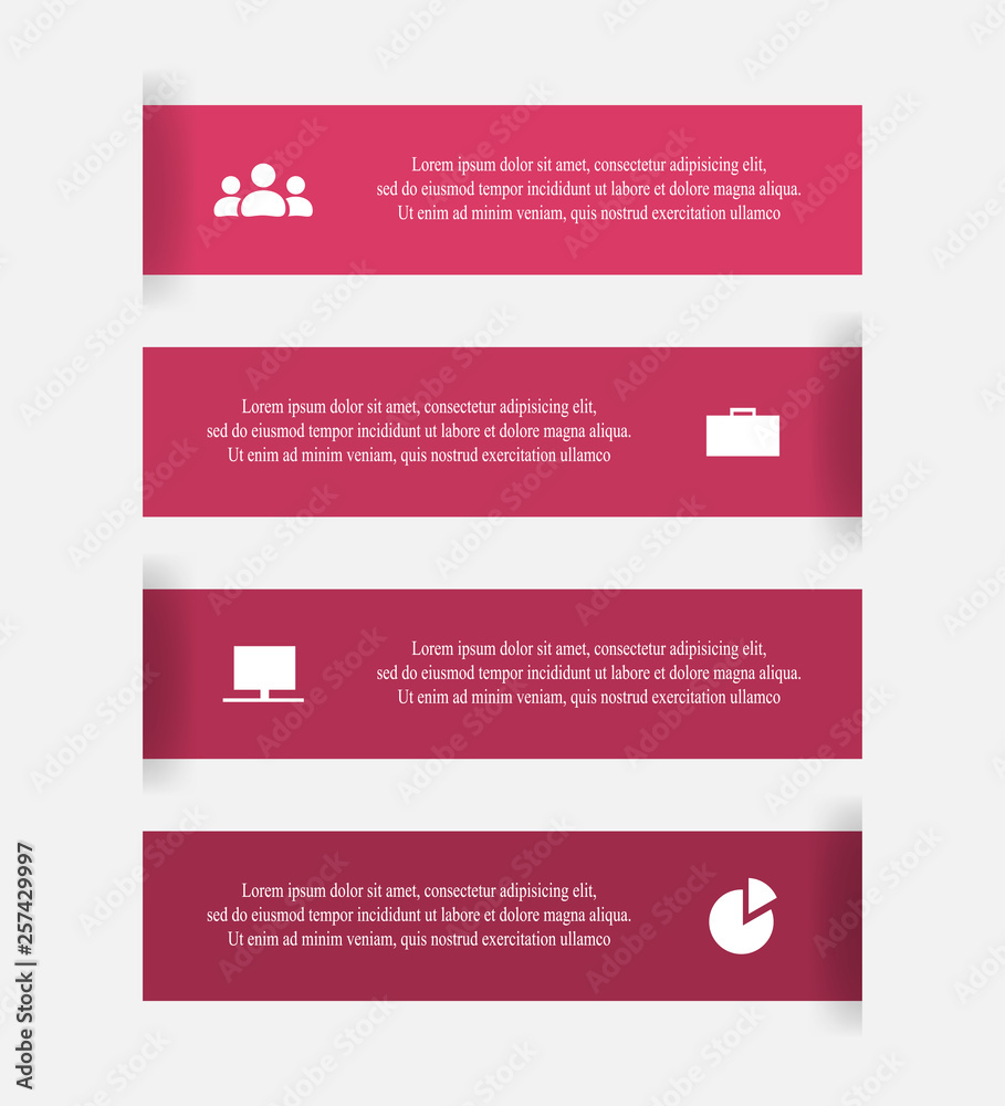 Vector lines arrows infographic.