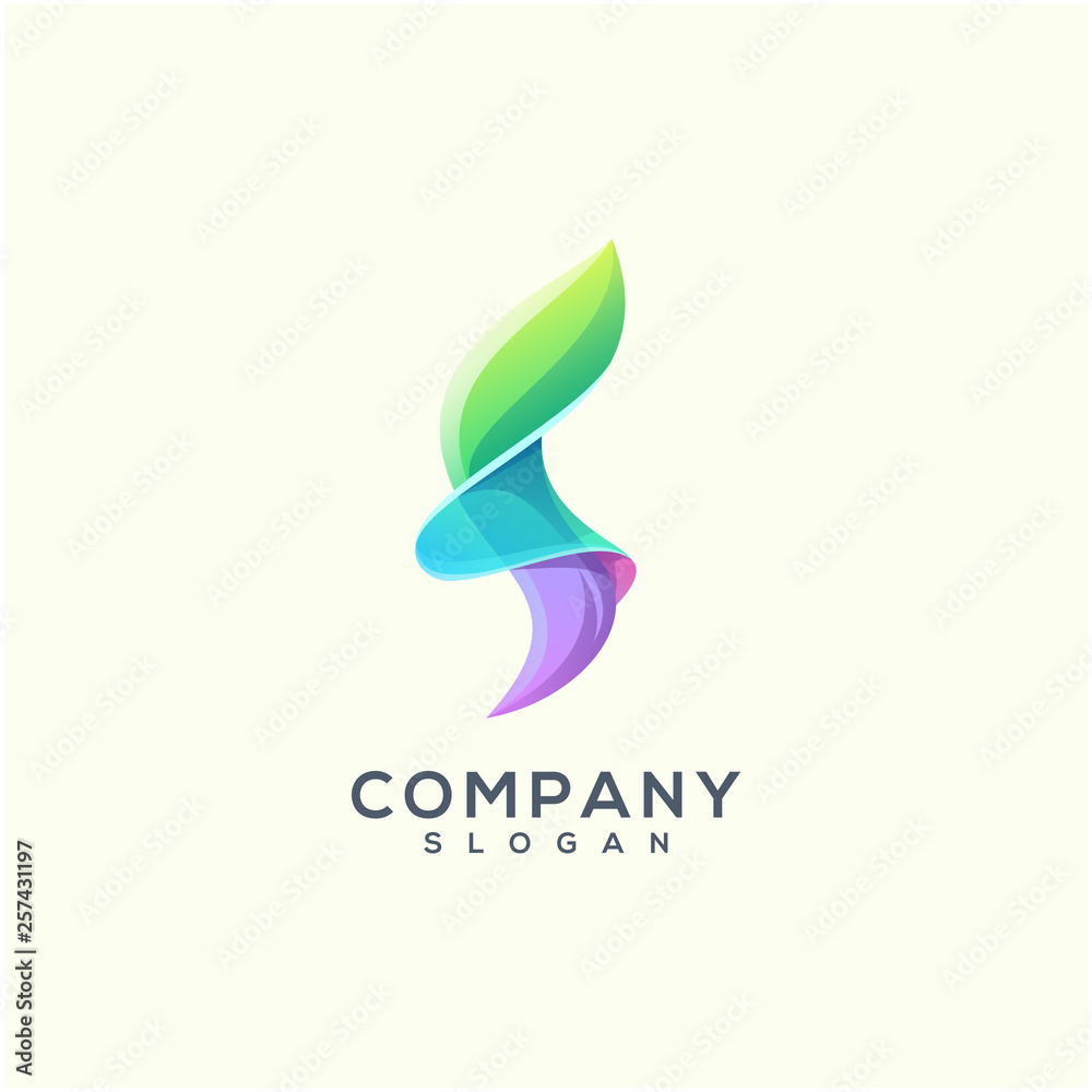 Fototapeta premium letter f logo