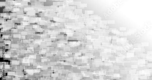 Fototapeta Naklejka Na Ścianę i Meble -  white gradient color rectangle bricks abstract background