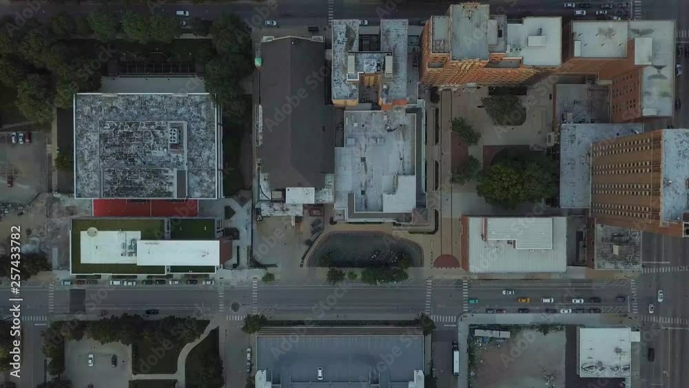 Cars Driving Urban Streets - 4k Aerial Cars Driving Urban Streets - 4k Aerial