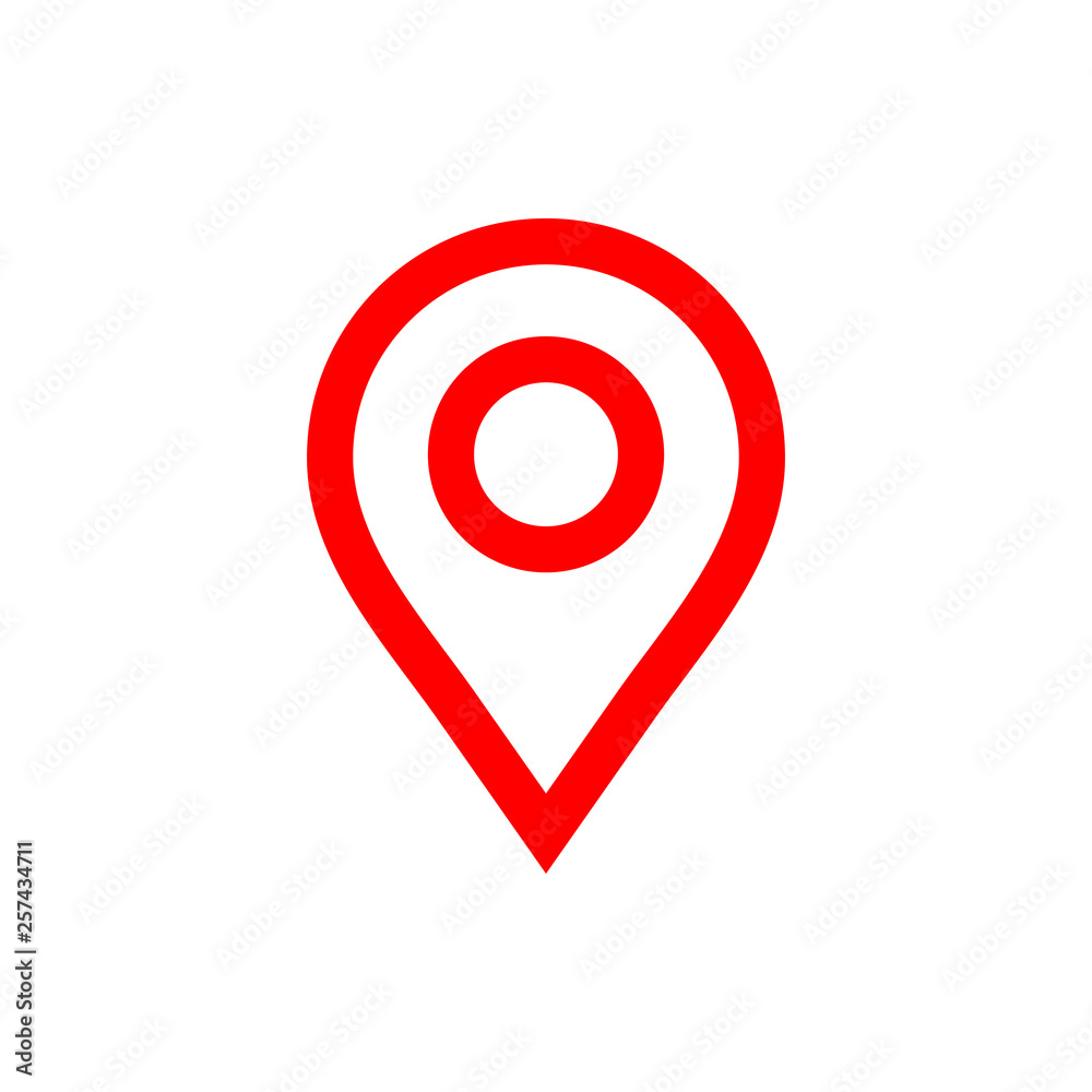 Fototapeta premium Pin icon vector. Location icon. Map pointer icon