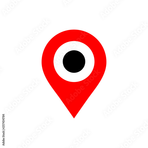 Pin icon vector. Location icon. Map pointer icon Free Download Pin icon vector. Location icon. Map pointer icon - GFXLoad