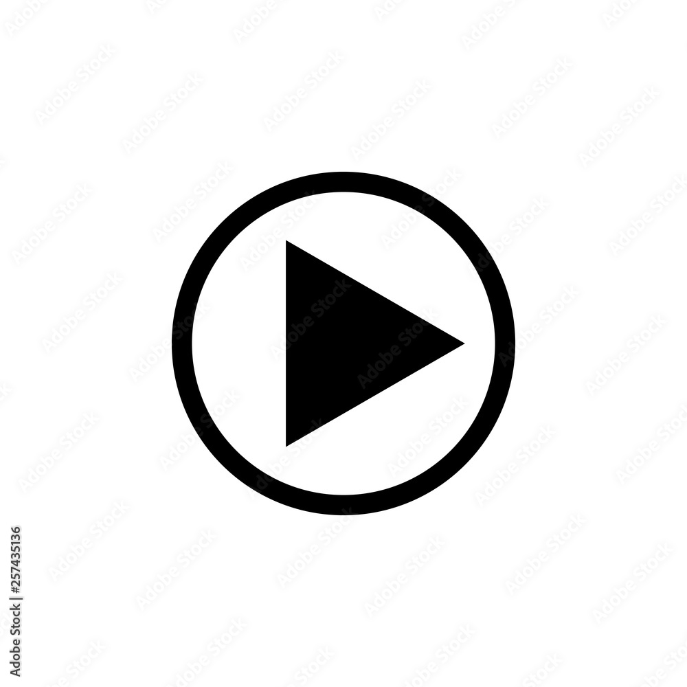 play Icon vector. Play button vector icon play Icon vector. Play button vector icon