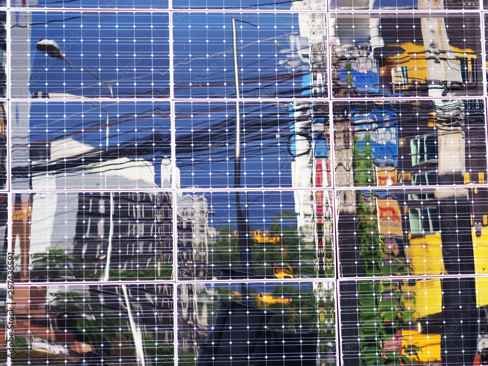Solar energy panels eco power