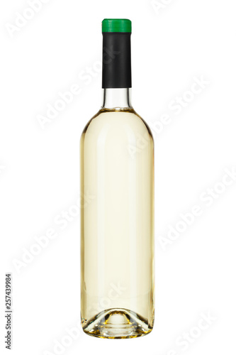 wine bottle isolated on white background