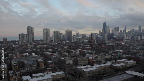 Old Town, Chicago, Illinois - 4k Aerial