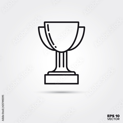 Award, trophy, cup vector line icon