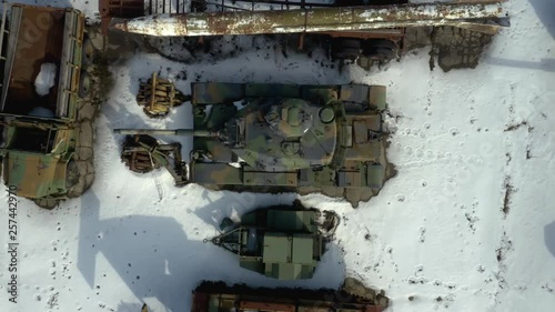 Slow reveal of various military technology in museum [4K] [30 fps]