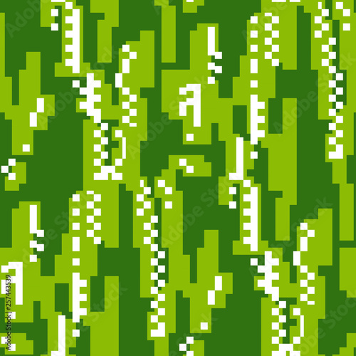 Pixel style glitch flat vec...