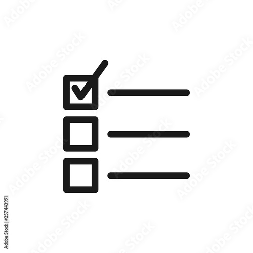 Checklist icon graphic design template vector