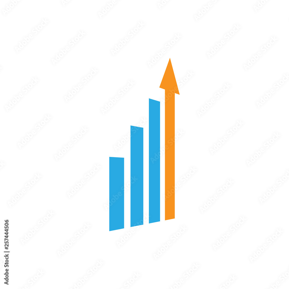 Statistic bar icon graphic design template vector Statistic bar icon graphic design template vector