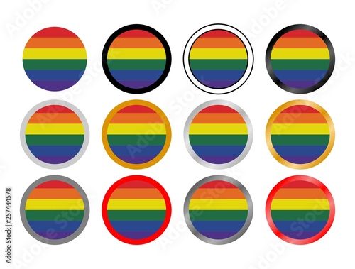 LGBT flag in globes Free Download LGBT flag in globes - GFXLoad