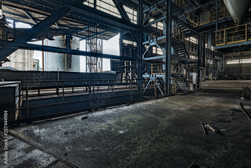 abandoned old industrial steel factory