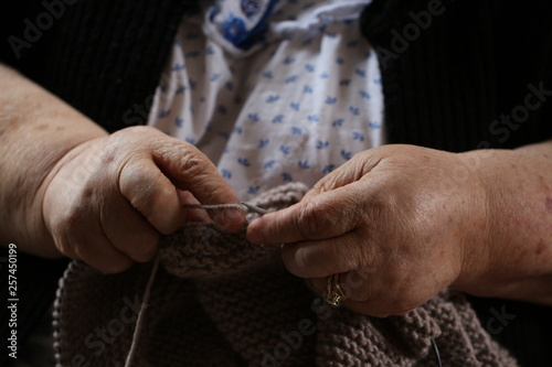 hands of woman knitting © ibrahim