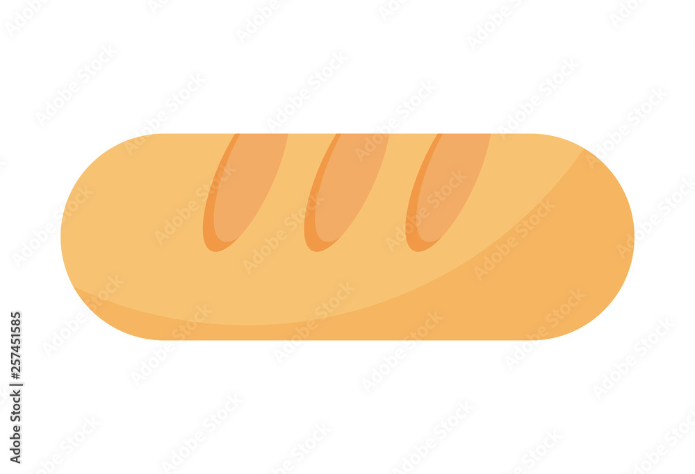 delicious french bread isolated icon delicious french bread isolated icon