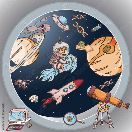 space the view from_7_the window of a spacecraft