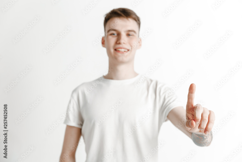 Businessman finger touching empty search bar, modern business background concept - can be used for insert text or pictures. Businessman finger touching empty search bar, modern business background concept - can be used for insert text or pictures.