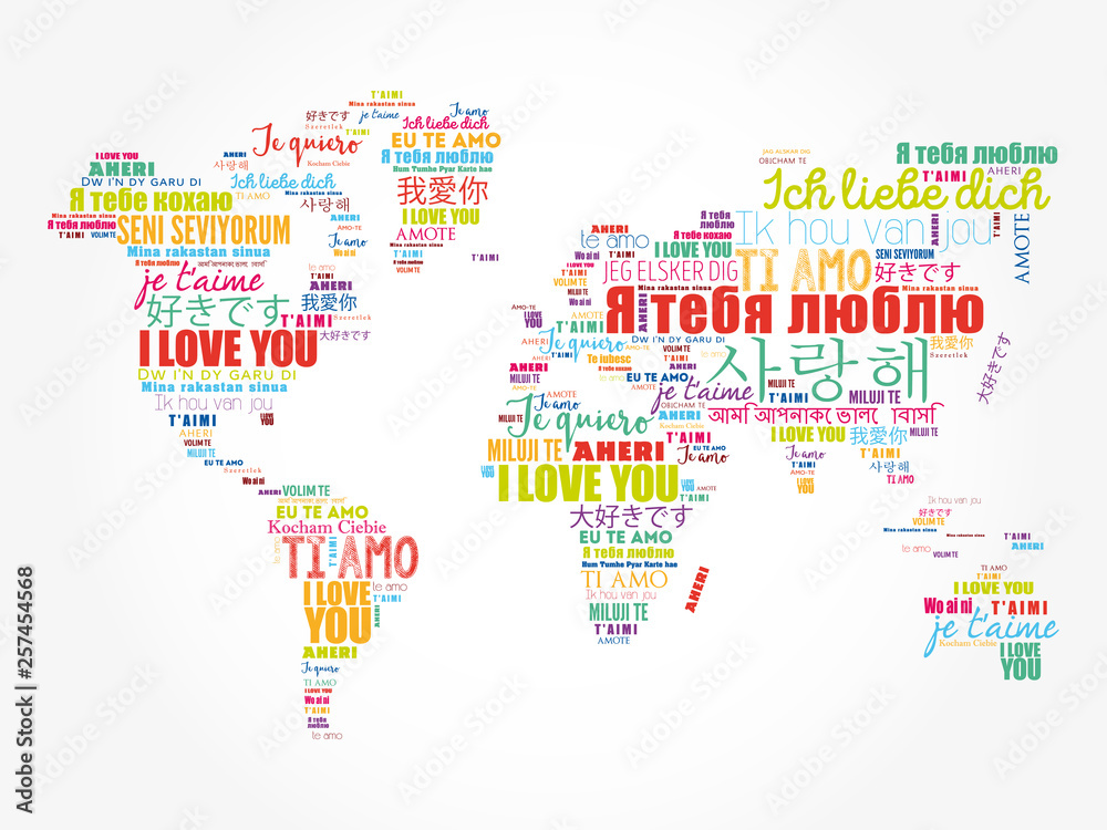 the words i love you in different languages