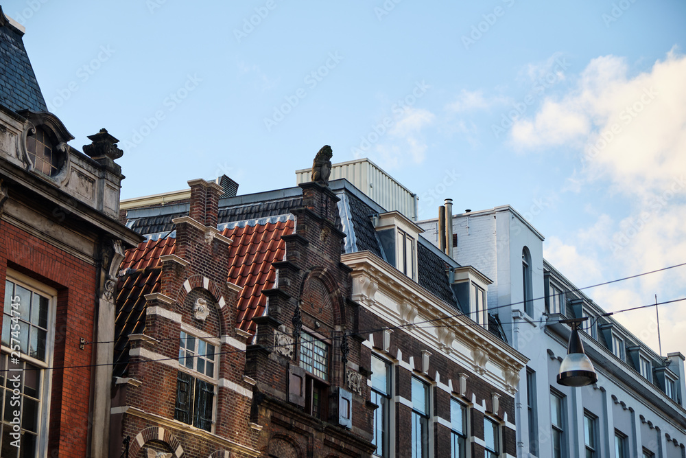 Dordrecht city - typical facade and buildings - Netherlands - Holland.