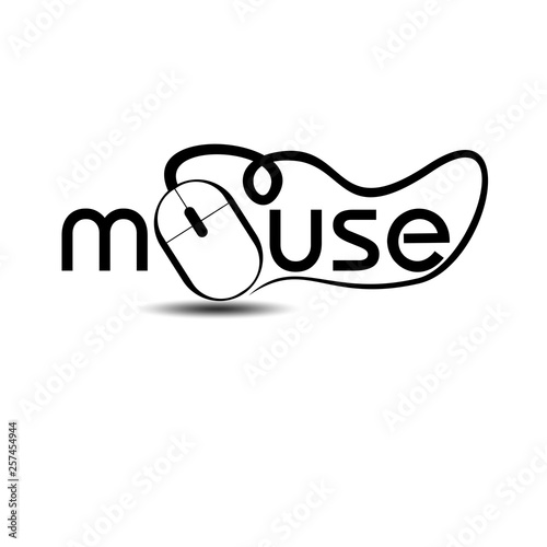 mouse typography concept