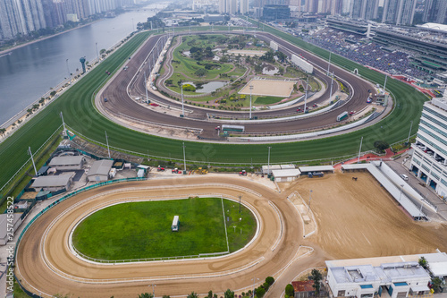 Sha Tin racecourse in Hong Kong photo