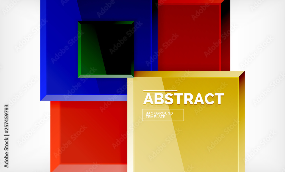 Geometric abstract background, modern square design Geometric abstract background, modern square design