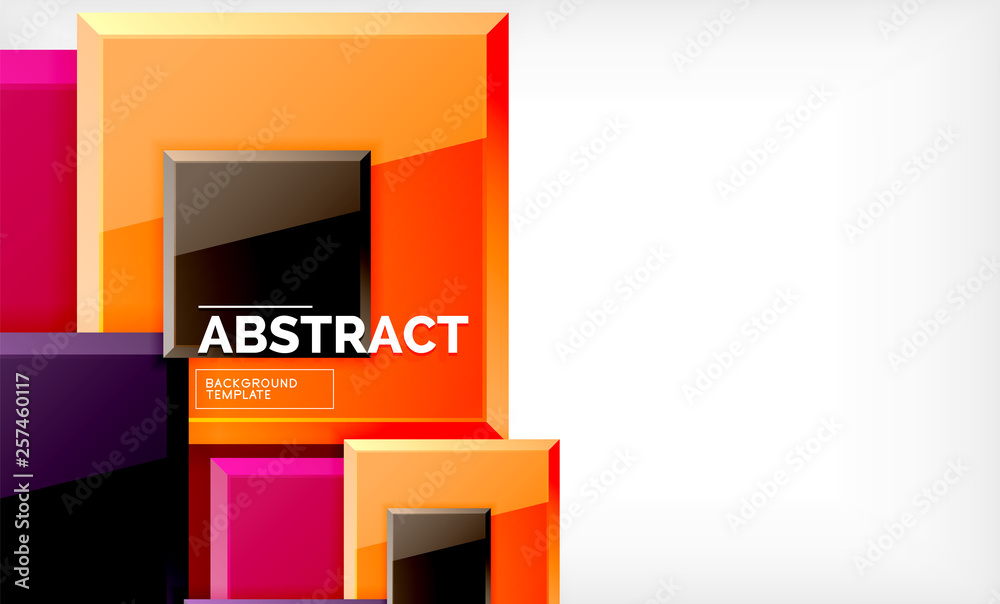 Square abstract background, glossy geometric design Square abstract background, glossy geometric design